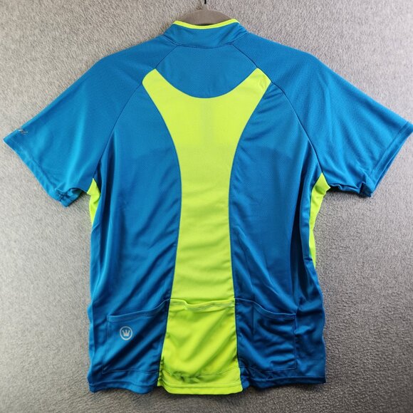 Canari Cycling Jersey Womens XL Blue Fusion Tee Performance Top Back Pockets New - Picture 12 of 13